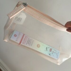 Erborian CC Cream CLAIR full size in pink mesh makeup bag